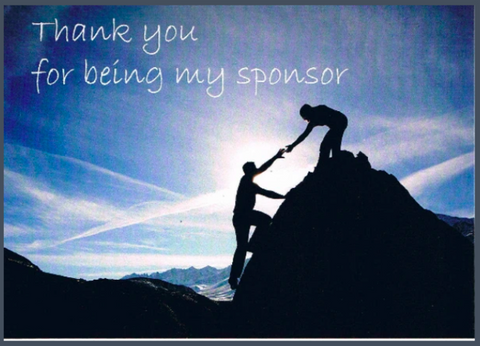 Thank You Sponsor Mountain Greeting Card